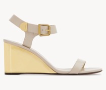 CHLOÉ Rebecca Keilsandalen Beige