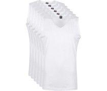 T-Shirt Weiß ärmellos Viless 6 Pack