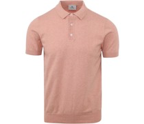 Kobi Knitted Polo Lachsrosa