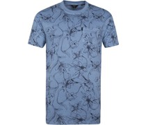 Classic T-Shirt Druck Blau