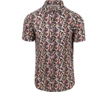 Short Sleeve Jersey Hemd Muster Multicolour