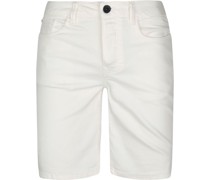 Colored Denim Shorts Weiß