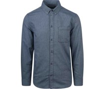 Hemd Flanell Blau