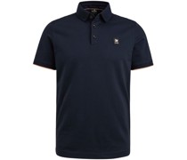 Polo Piqué Logo Navy