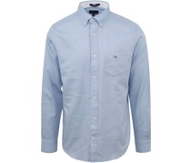 Freizeithemd Honeycomb Hellblau