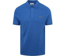 Poloshirt Pique Blau