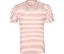 T-shirt Akrod Streifen Rosa