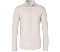 Hemd Melange Hellbeige