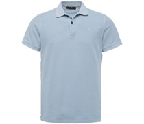 Polo Shirt Pique Blau