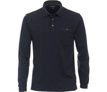 Poloshirt LS Navy Blau