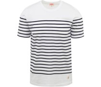 Etel T-Shirt Streifen Weiß