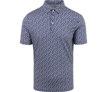 Poloshirt Blauer Oktopus