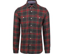 (NZA) Hemd Harper Flanel Anthrazit