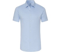Short Sleeve Jersey Hemd Hellblau