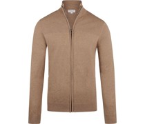 Strickjacke Wool Mix Beige