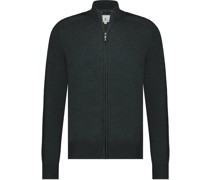 Strickjacke Plain Dunkelgrün