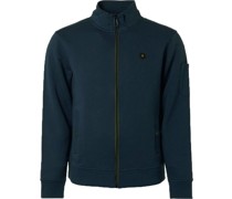 -Strickjacke Jacquard Navy