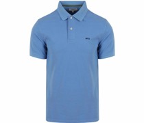 Classic Piqué Poloshirt Mid Blau