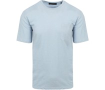 T-Shirt Slubs Hellblau