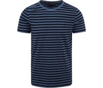 T-shirt Gestreift Dunkelblau