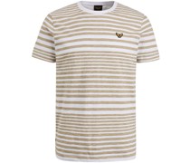 T-Shirt Streifen Braun
