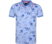 (NZA) Polo Shirt Normanby Gedruckt Blau