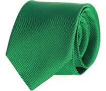 Krawatte Seide Smaragdgrün Uni F68
