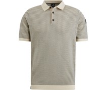 Poloshirt Streifen Beige