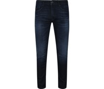 Riser Jeans Dunkelblau