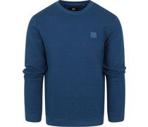 Pullover einfarbig blau