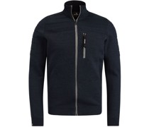 Jacke Zipper Mouliné Navy