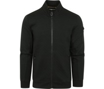 Strickjacke Dunkelgrün