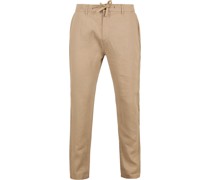 Strand Chino Leinen Beige