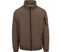 Jacke Einfarbig Braun