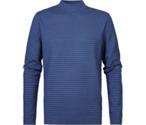 Pullover Menomonie Melange Streifen Blau