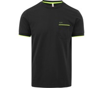 T-Shirt Neon Stripe Anthrazit