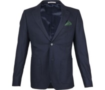 Blazer Flanel Dunkelblau