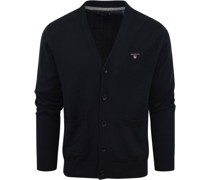 Strickjacke Unifarben Navy