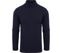 Milton Rollkragen Longsleeve Shirt Navy