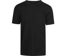 Dry Cotton O-Ausschnitt T-Shirt Schwarz