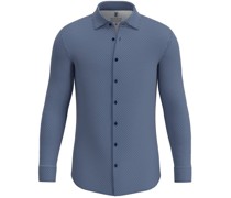 Hemd Kent Druck Navy