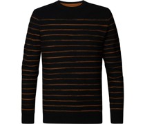 Pullover Streifen Schwarz