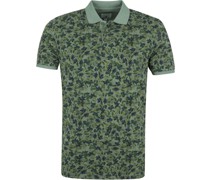 Pique Polo Dunkelgrün Muster