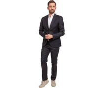 Anzug Toulon Wolle Sharkskin Antra