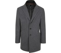 Job Coat Wolle Blend Grau