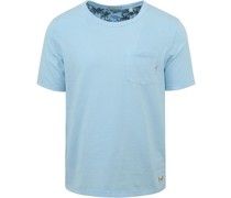 Scotch & Soda T-Shirt Pocket Hellblau