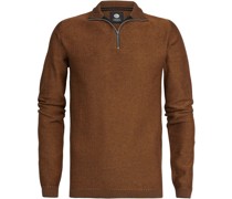 Half Zip Pullover Collinsville Braun