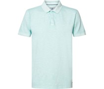 Polo Shirt Blau Melange