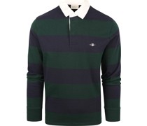 Rugger Poloshirt Dunkelgrün