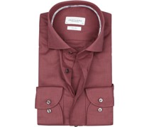 Dobby Hemd Bordeaux